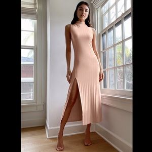 Aritzia Wilfred Leo Dress - Deep Taupe (S)